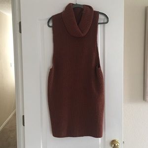 Free People Oversized Cowl Neck Open Back Sweater